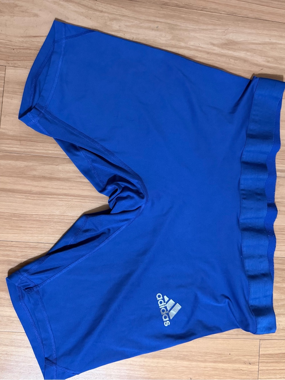 Adidas Kids Blue Athletic Compression Shorts